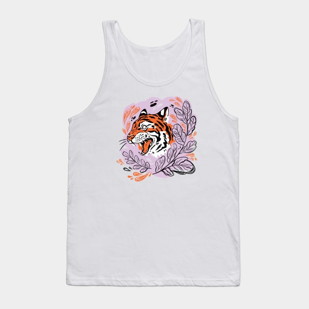 Tiger Attack 2 Tank Top by MichelleScribbles